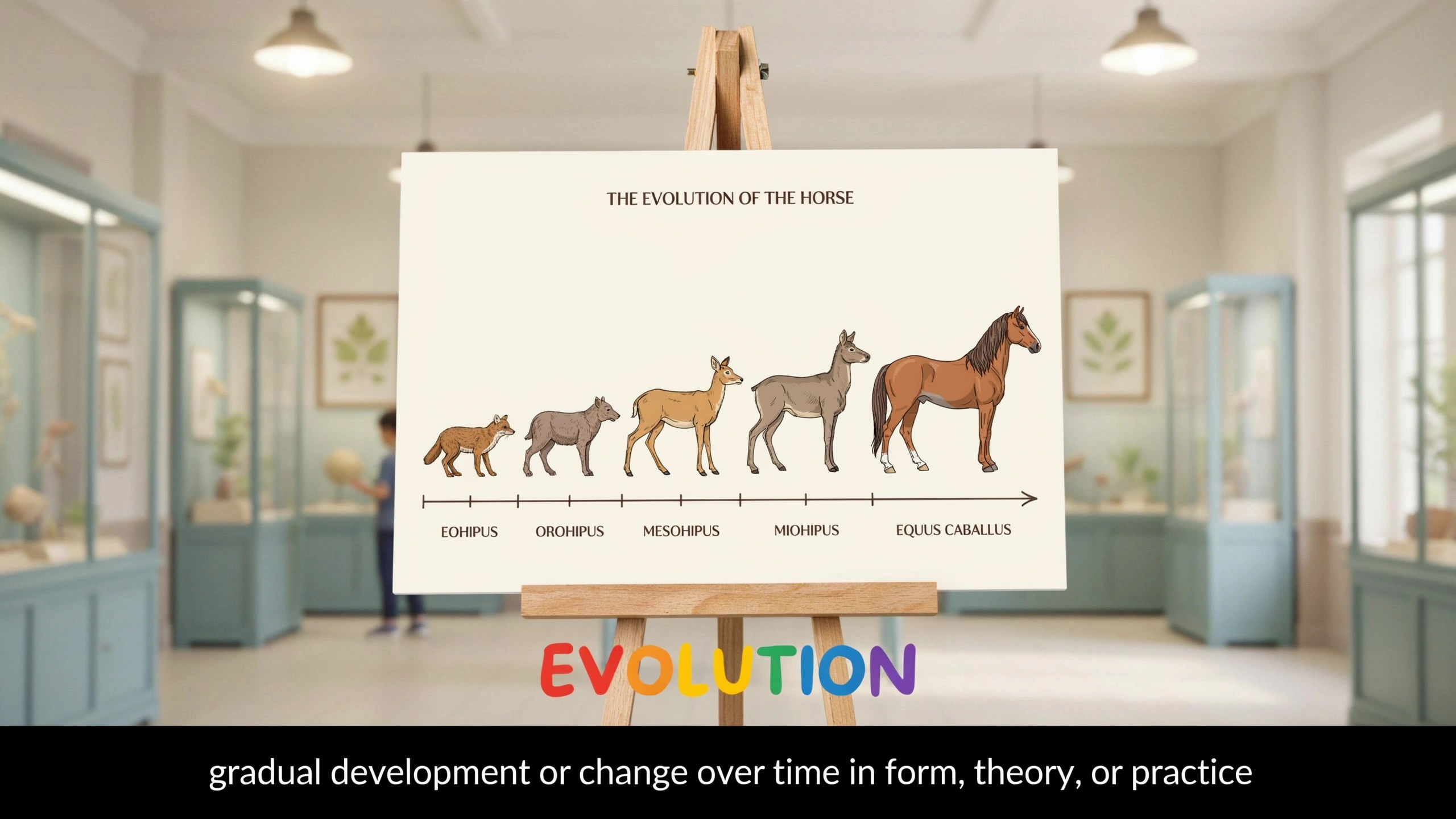 English Illustration for evolution
